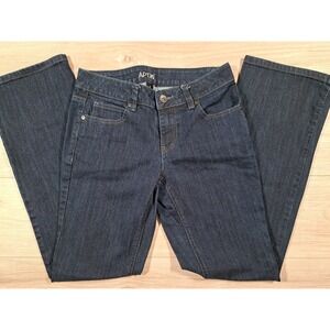 Apt.‎ 9 Maxwell Fit Bootcut Jeans Womens 4 Dark Wash Denim Stretch Mid Rise
